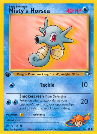 Misty's Horsea (G1-086) (1st Edition)