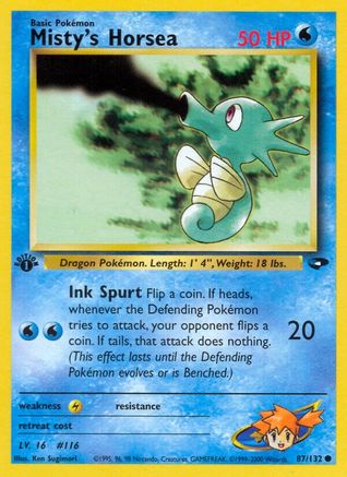 Misty's Horsea (G2-087) (Unlimited)