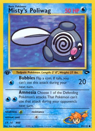 Misty's Poliwag (G2-089) (1st Edition)