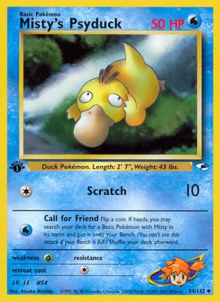 Misty's Psyduck (G1-054) (1st Edition)