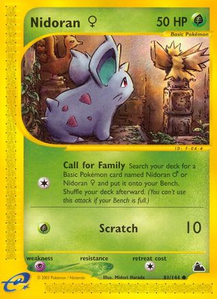 Nidoran F (81) (SK-081) (Reverse Holofoil)