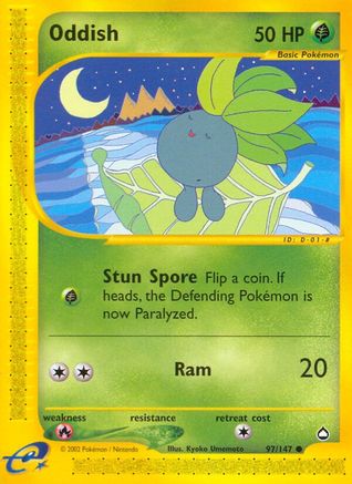 Oddish (AQ-097) (Reverse Holofoil)