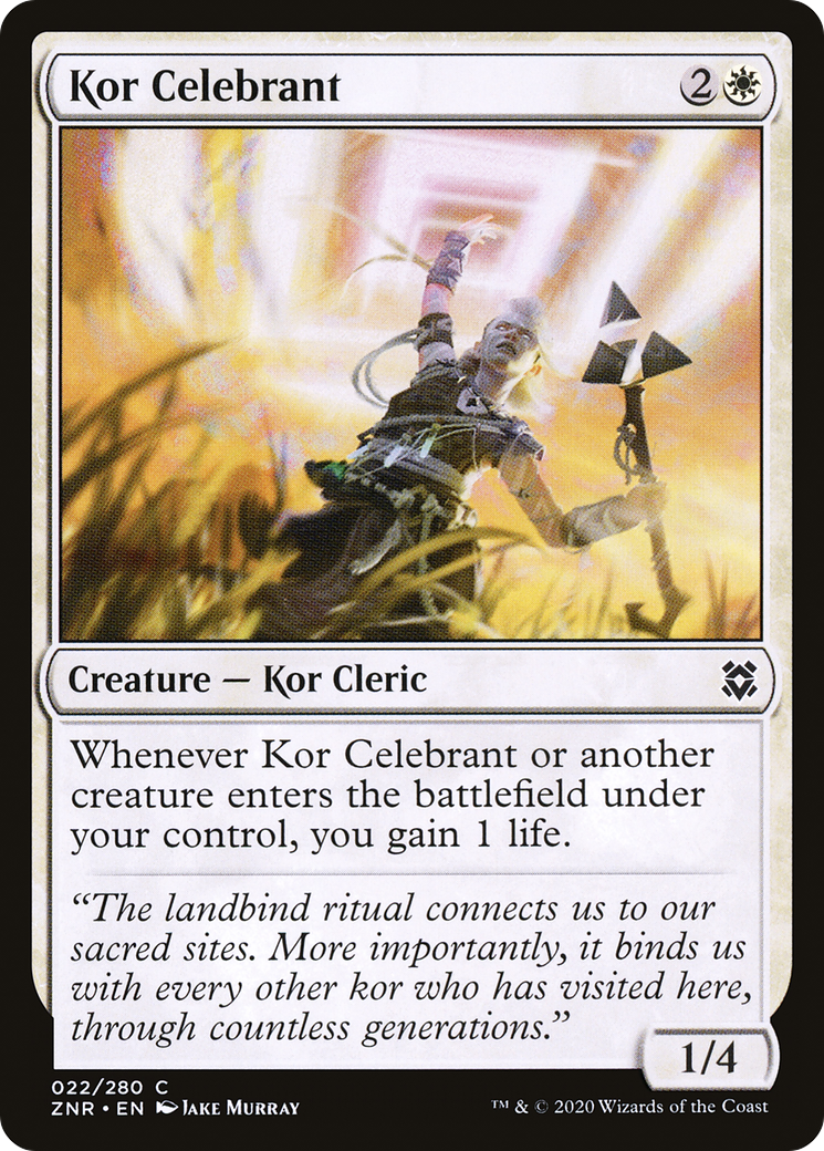 Kor Celebrant (ZNR-022) (Foil)