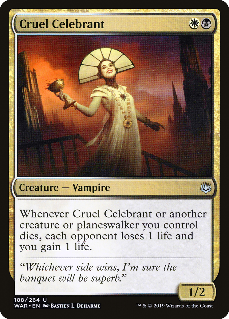 Cruel Celebrant (WAR-188) (Foil)