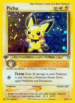 Pichu (N1-012) (1st Edition Holofoil)