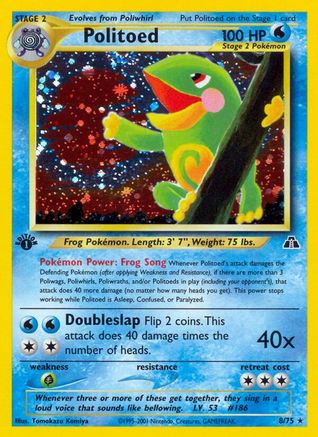 Politoed (8) (N2-008) (1st Edition Holofoil)
