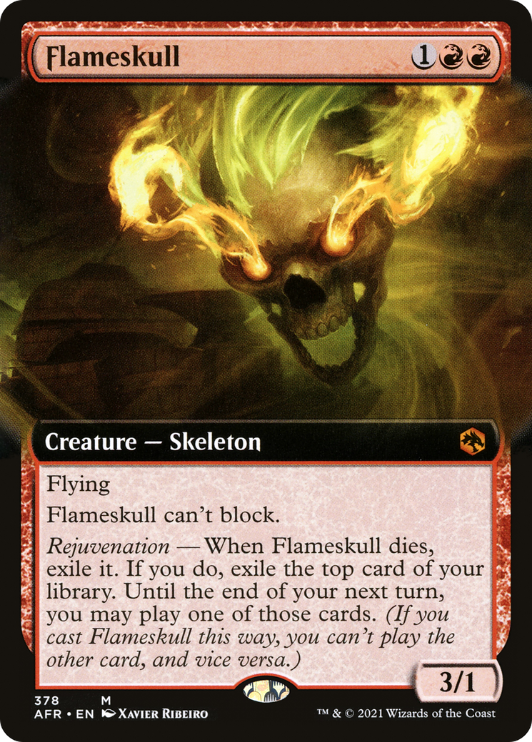 Flameskull (AFR-378) (Extended Art) (Foil)