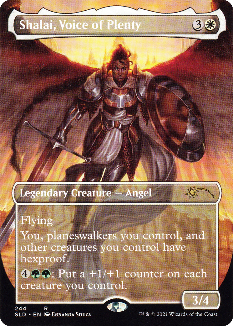 Shalai, Voice of Plenty (SLD-244) (Borderless) (Foil)