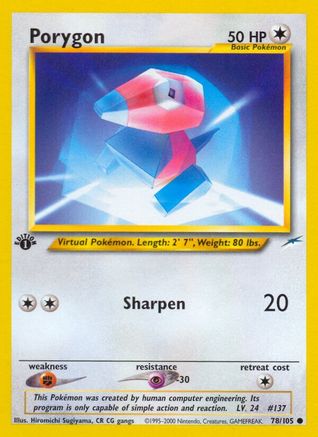 Porygon (N4-078) (1st Edition)