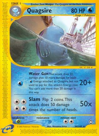 Quagsire (AQ-030) (Reverse Holofoil)