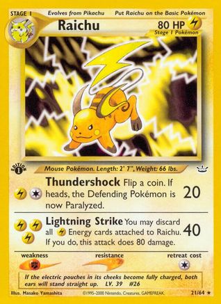 Raichu (N3-021) (Unlimited)