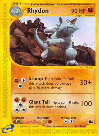Rhydon (29) (SK-029) (Reverse Holofoil)