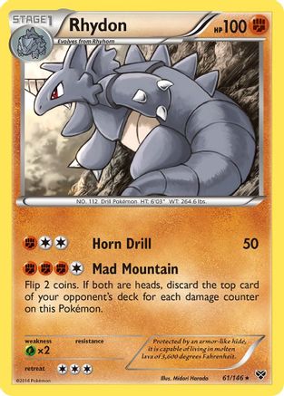 Rhydon (XY-061) (Reverse Holofoil)