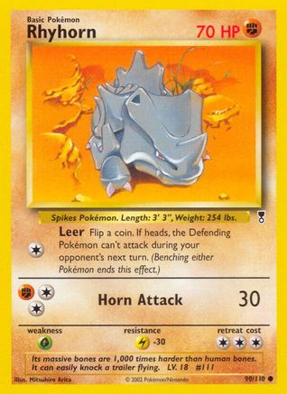 Rhyhorn (LC-090) (Reverse Holofoil)