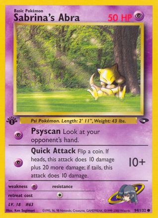 Sabrina's Abra (94) (G2-094) (1st Edition)