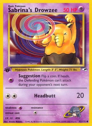 Sabrina's Drowzee (G1-092) (Unlimited)