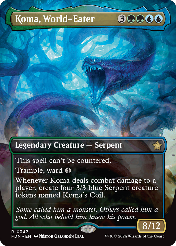 Koma, World-Eater (FDN-347) (Borderless) (Foil)