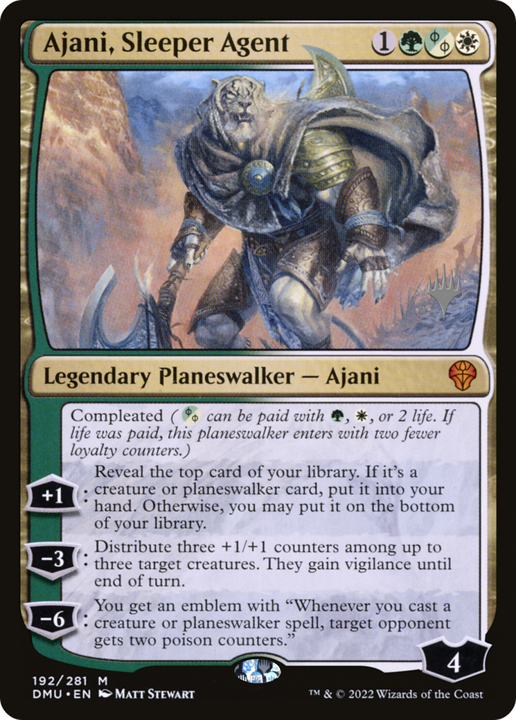 Ajani, Sleeper Agent (PPDMU-192P) (Foil)