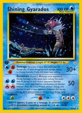 Shining Gyarados (N3-065) (Unlimited Holofoil)