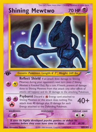 Shining Mewtwo (N4-109) (1st Edition Holofoil)