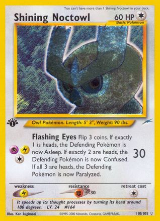 Shining Noctowl (N4-110) (Unlimited Holofoil)