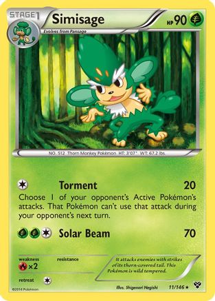 Simisage (XY-011) (Reverse Holofoil)