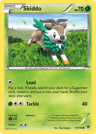 Skiddo (XY-018) (Reverse Holofoil)