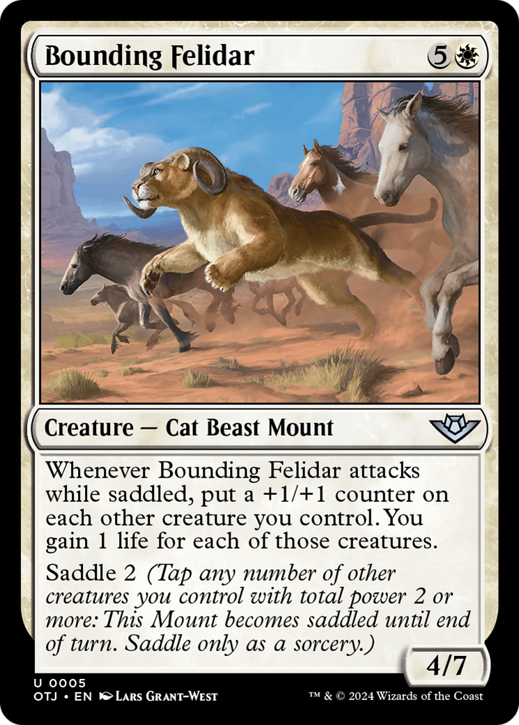 Bounding Felidar (OTJ-005) (Foil)