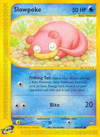 Slowpoke (AQ-108) (Reverse Holofoil)