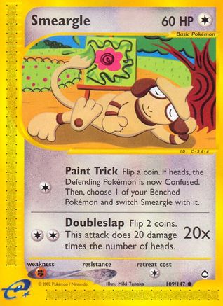 Smeargle (AQ-109) (Reverse Holofoil)