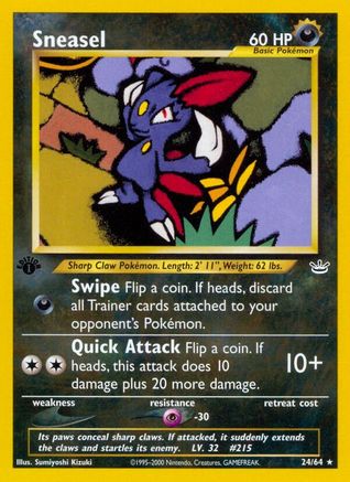 Sneasel (N3-024) (1st Edition)