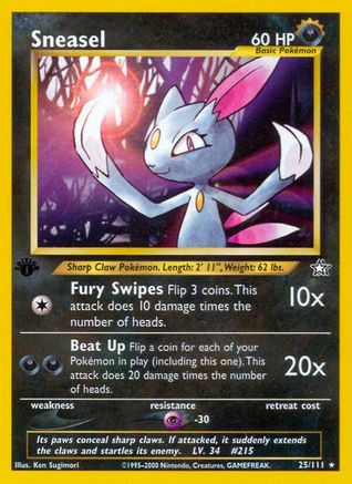 Sneasel (N1-025) (1st Edition)