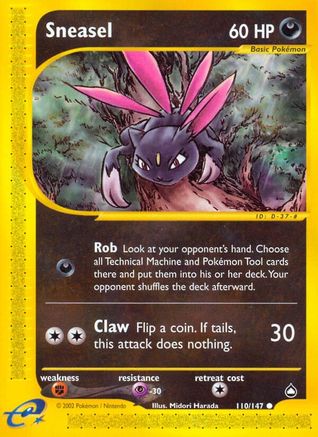 Sneasel (AQ-110) (Reverse Holofoil)
