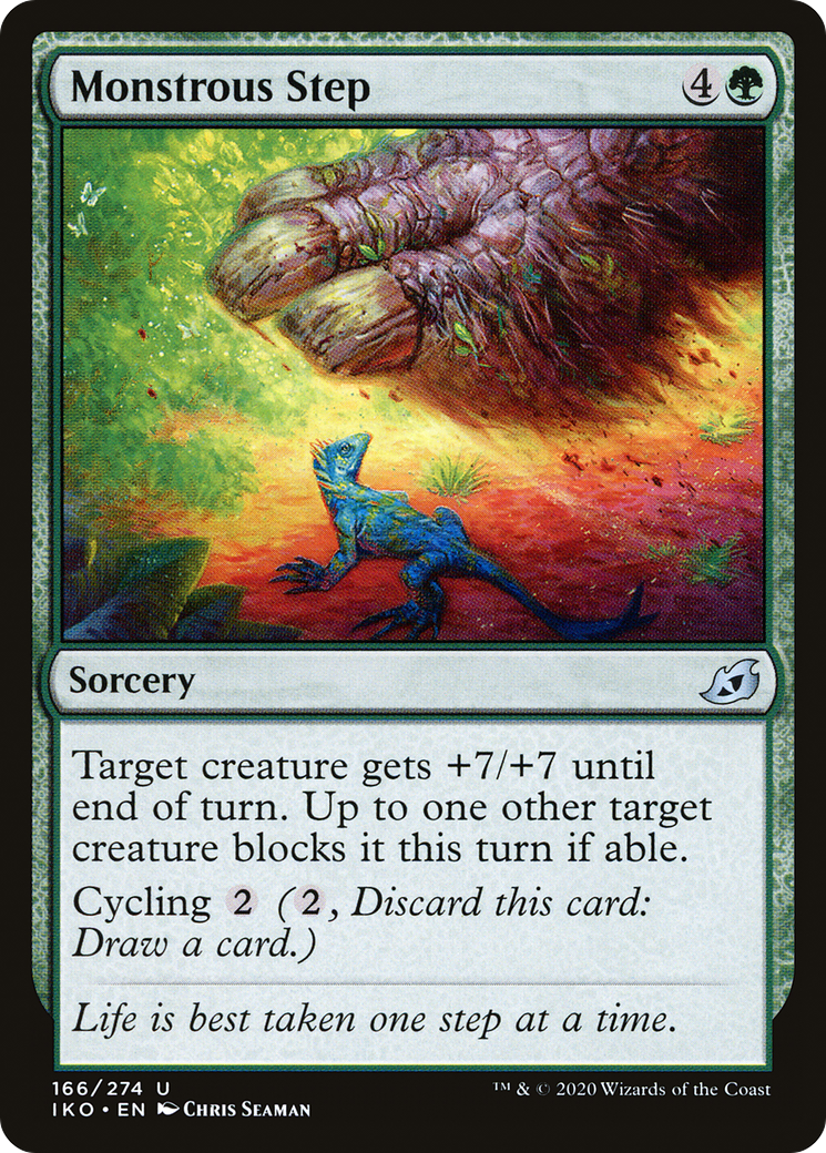 Monstrous Step (IKO-166) (Foil)