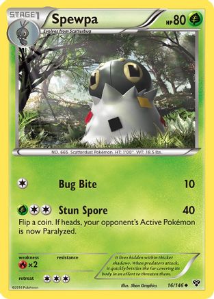 Spewpa (XY-016) (Reverse Holofoil)
