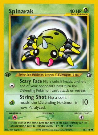 Spinarak (N1-075) (1st Edition)