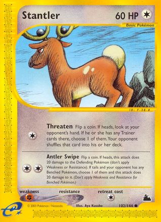 Stantler (SK-102) (Reverse Holofoil)