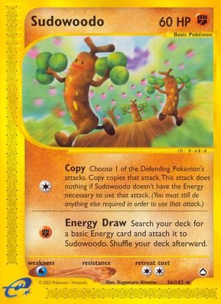 Sudowoodo (AQ-036) (Reverse Holofoil)