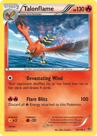 Talonflame (XY-028) (Reverse Holofoil)