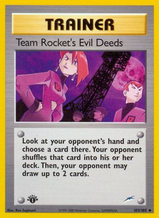 Team Rocket's Evil Deeds (N4-103) (Unlimited)