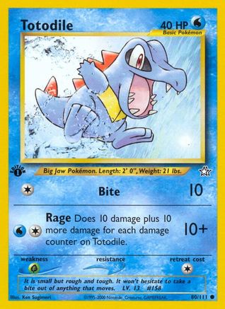 Totodile (80) (N1-080) (1st Edition)