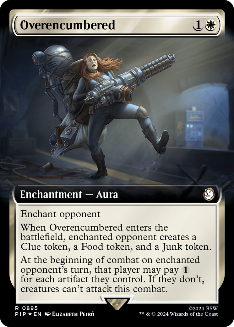 Overencumbered (PIP-895) (Extended Art) (Surge Foil)