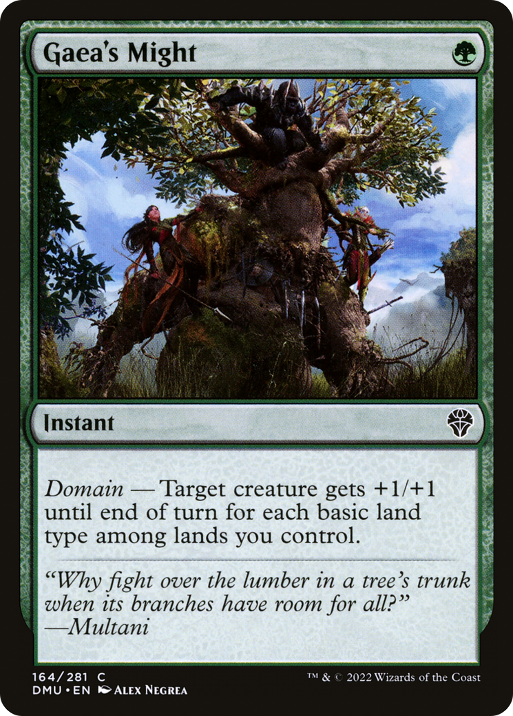 Gaea's Might (DMU-164) (Foil)