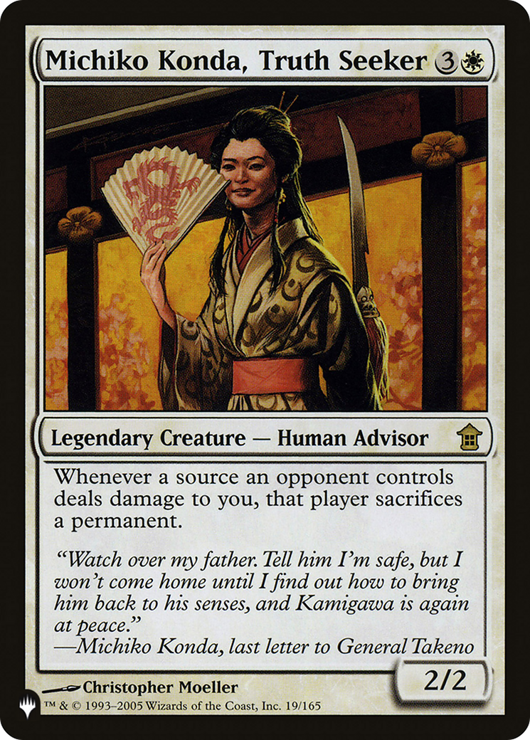 Michiko Konda, Truth Seeker (LIST-SOK-19)