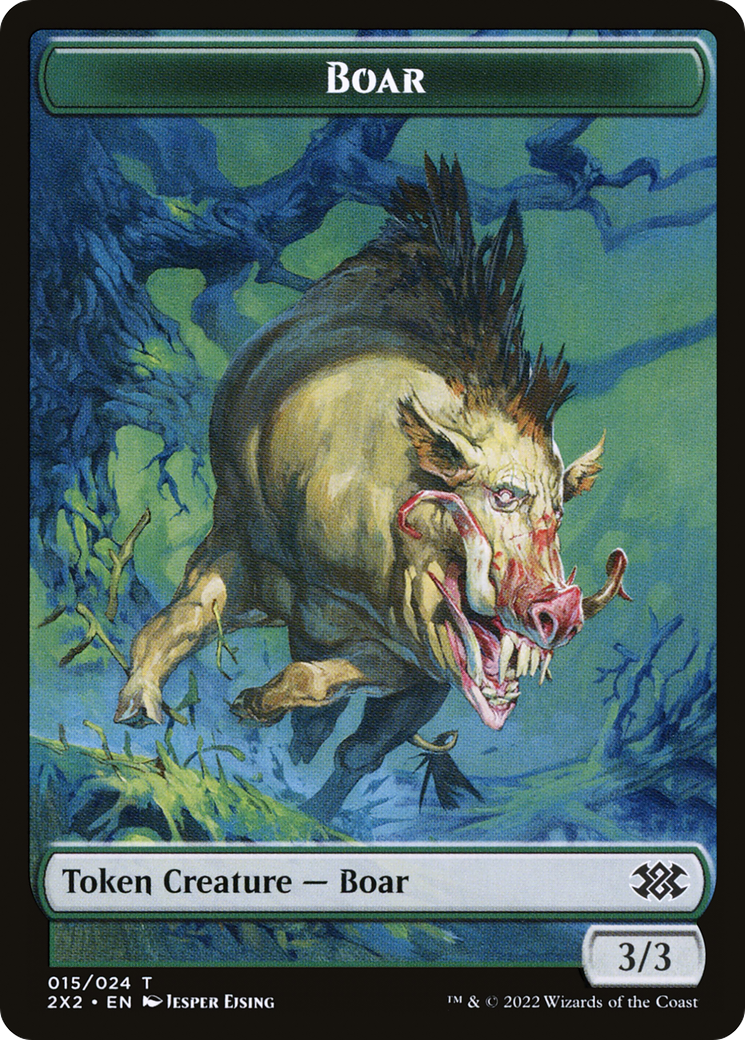 Boar // Treasure Double-Sided Token (T2X2-15 // 22)