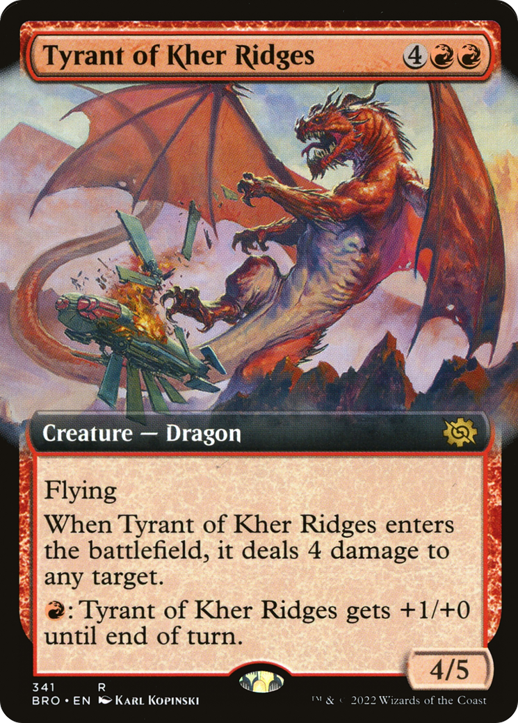 Tyrant of Kher Ridges (BRO-341) (Extended Art) (Foil)