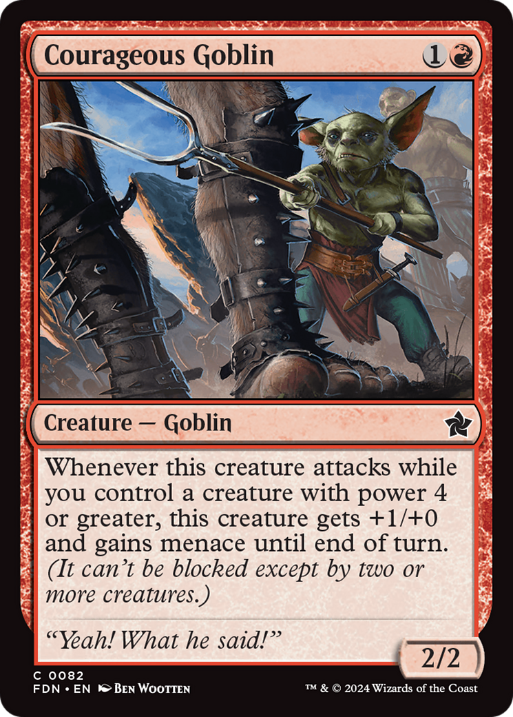Courageous Goblin (FDN-082) (Foil)