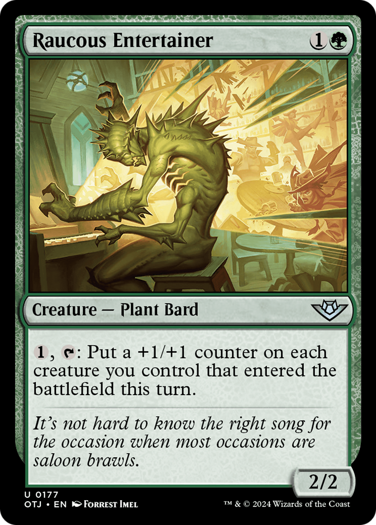 Raucous Entertainer (OTJ-177) (Foil)