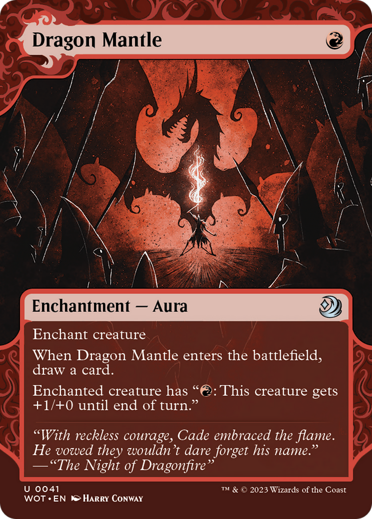 Dragon Mantle (WOT-041) (Showcase) (Borderless) (Foil)