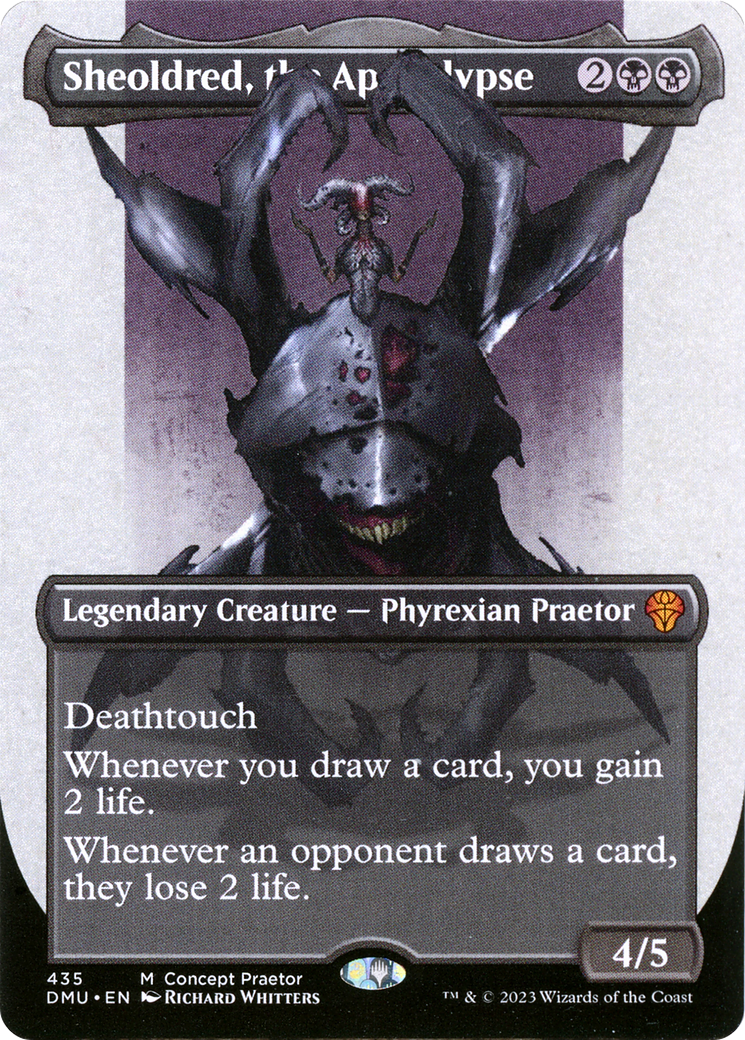 Sheoldred, the Apocalypse (ONE-435) (Borderless) (Foil)